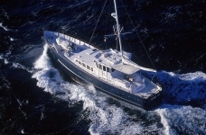 At sea