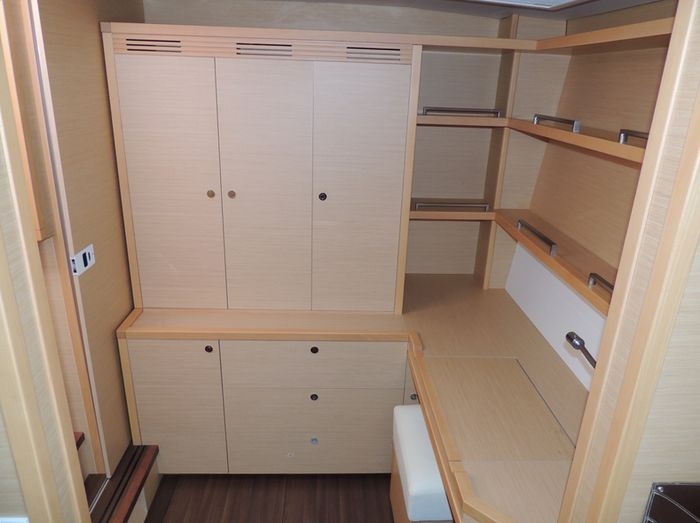 Forward port cabin