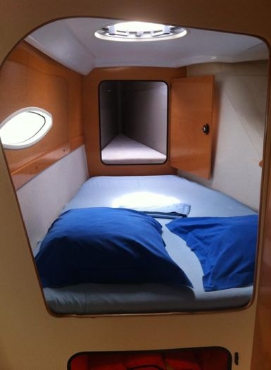 Forward port cabin
