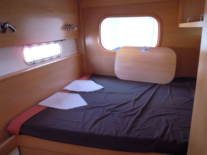 Forward port cabin