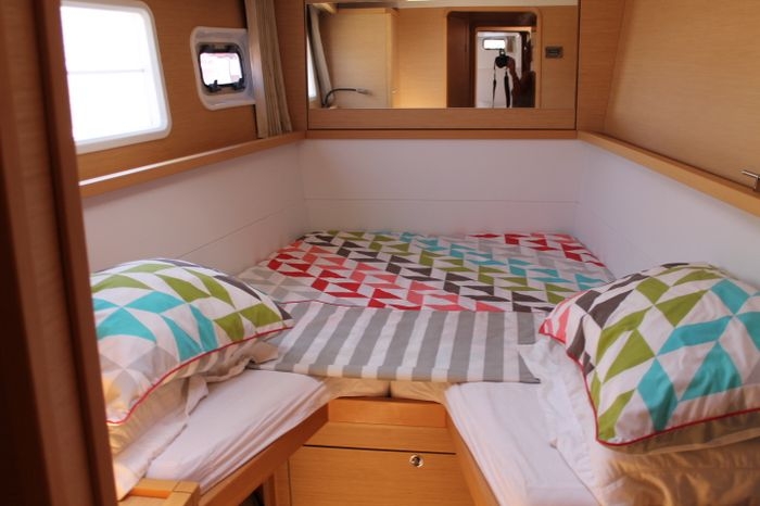 Forward port cabin