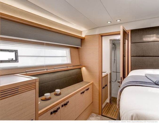 Forward port cabin