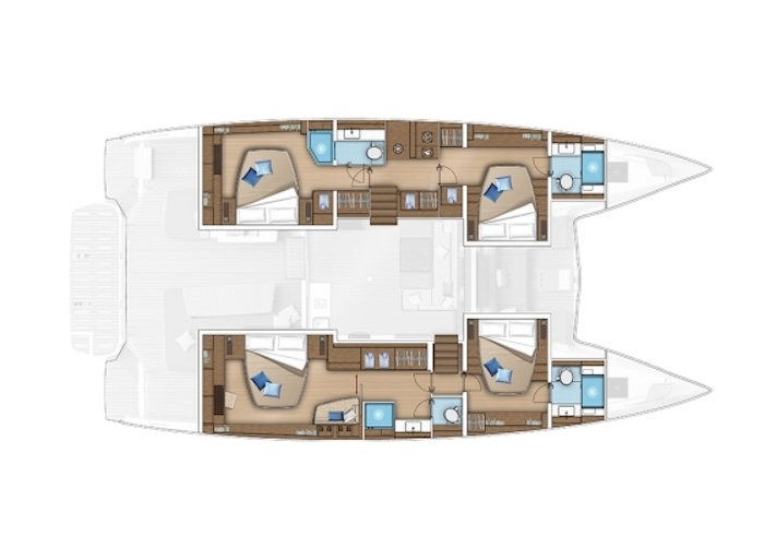 Lagoon 55 4 cabins