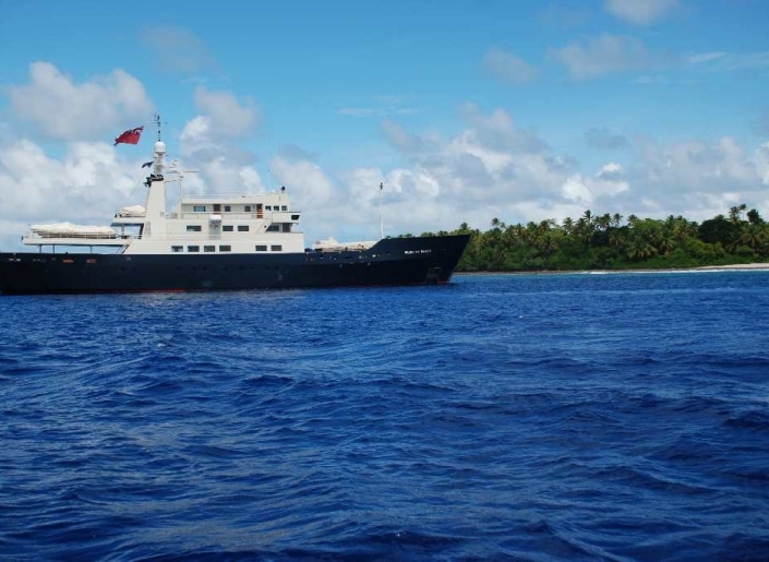 Anchored out