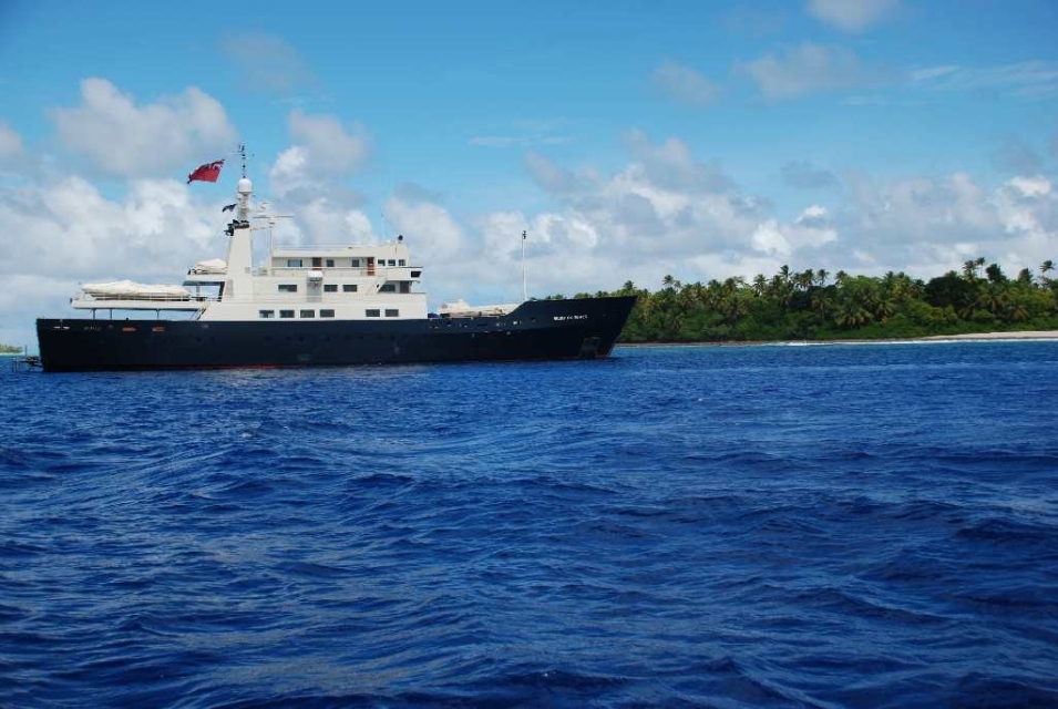 Anchored out