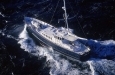 At sea