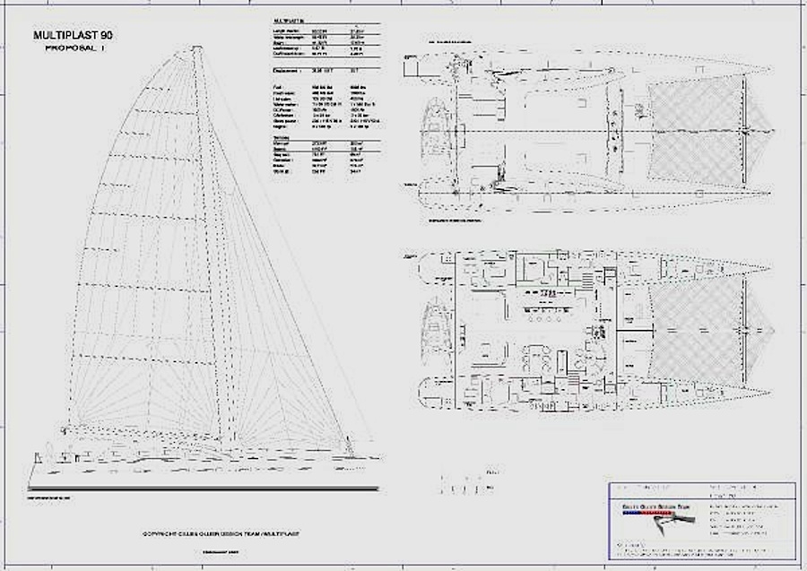 Multiplast 90' catamaran project